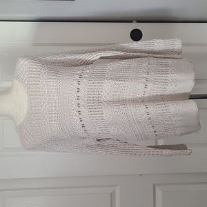 Magaschoni Ivory Crewneck Knit Sweater size L